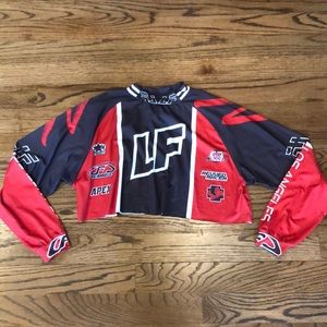 LF cropped racer top